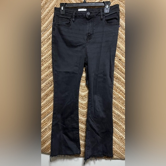 FRAME Women's Black Le Crop Mini Boot Denim Jeans,Size 29 - Picture 1 of 9
